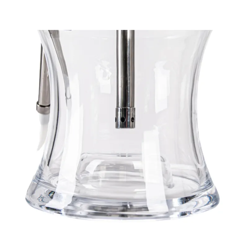 Cachimba Oduman N2 Hookah turca con cristal soplado artesanal, partes metálicas en acero inoxidable y LED multicolor con control remoto