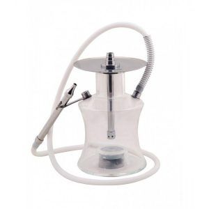 Cachimba Oduman N2 Hookah turca con cristal soplado artesanal, partes metálicas en acero inoxidable y LED multicolor con control remoto
