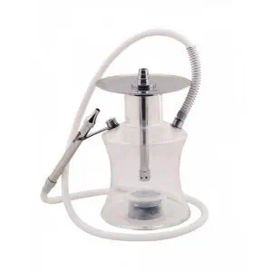 Cachimba Oduman N2 Hookah turca con cristal soplado artesanal, partes metálicas en acero inoxidable y LED multicolor con control remoto
