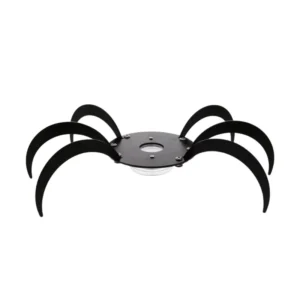 Cachimba Oduman N9 Spider turca con diseño en forma de araña, cristal soplado artesanal, acero inoxidable y LED Oduman
