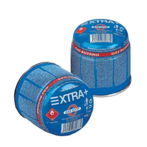 Bombona de gas Extra+ portátil para hornillos camping gas de cachimba con duración 5-7 usos