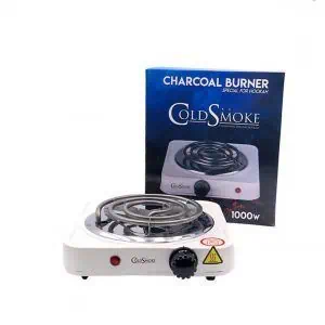 Hornillo Cold Smoke 1000W eléctrico con 5 niveles de temperatura para encender carbones naturales de cachimba