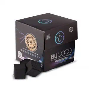 Carbón natural Bucoco 26mm para cachimba en formato 1 kg