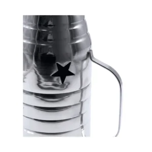 Cubrevientos Silver Cold Smoke de aluminio de 26 cm