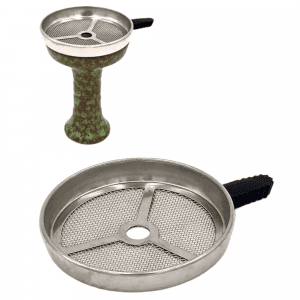 Gestor de calor rejilla screen para cachimba que distribuye el carbón de forma uniforme