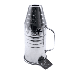 Cubrevientos Silver Cold Smoke de aluminio de 26 cm