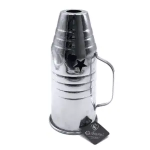Cubrevientos Silver Cold Smoke de aluminio de 26 cm