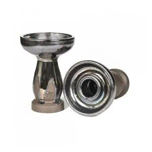 Cazoleta Helium Atom de barro negro artesanal con acabado brillante