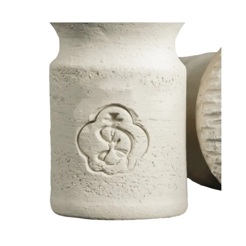 Cazoleta Imbao Bowl de barro blanco con interior lacado para shisha