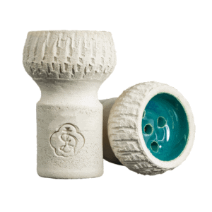 Cazoleta Imbao Bowl de barro blanco con interior lacado para shisha