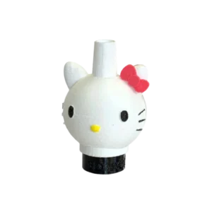 Boquilla personal 3D gatita con lazo para cachimba