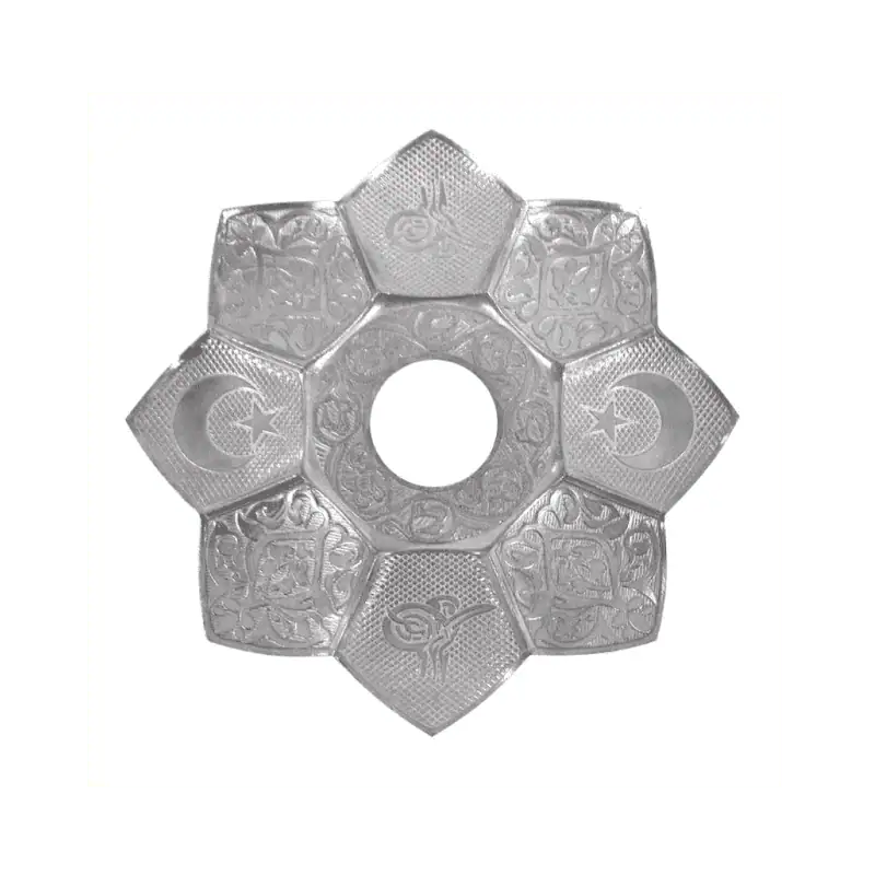 Plato Alu Gian Sultan de aluminio anodizado estilo brasileño para cachimba