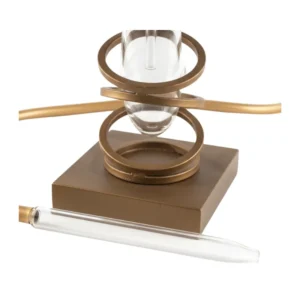 Cachimba MS Ring Mashisha con diseño futurista exclusivo en el mercado, fabricada en cristal con soporte de acero inoxidable, pieza de la cual nadie pasa desapercibido al verla, ideal para decorar o fumar sacando un gran rendimiento, incluye manguera de silicona, pinzas, cazoleta, base de cristal y soporte de acero en The Good Shisha