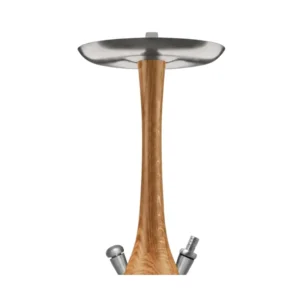 Cachimba Wookah Oak Pro Click en madera maciza y acero V2A con base de cristal soplada a mano