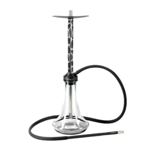 Cachimba Embery Mono Wave ucraniana fabricada en acero inoxidable y aluminio anodizado, con base, boquilla, plato y juego completo de gomas para base, cazoleta y manguera en The Good Shisha
