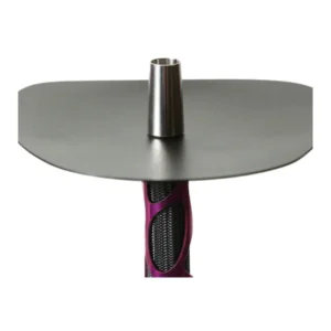 Cachimba Embery Mono Wave ucraniana fabricada en acero inoxidable y aluminio anodizado, con base, boquilla, plato y juego completo de gomas para base, cazoleta y manguera en The Good Shisha