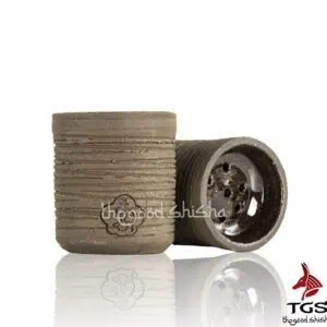 Cazoleta Puting Bowl de barro negro refractario con zona de carga esmaltada