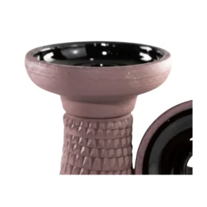 Cazoleta HC Black Edition phunnel de barro negro poroso tallada a mano