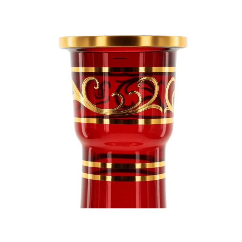 Base Egermann Ufo turquesa de 26 cm con detalles en oro