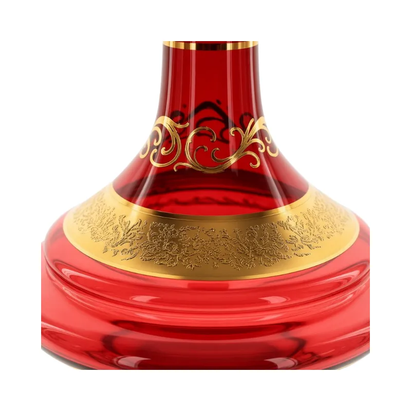 Base Egermann Ufo turquesa de 26 cm con detalles en oro