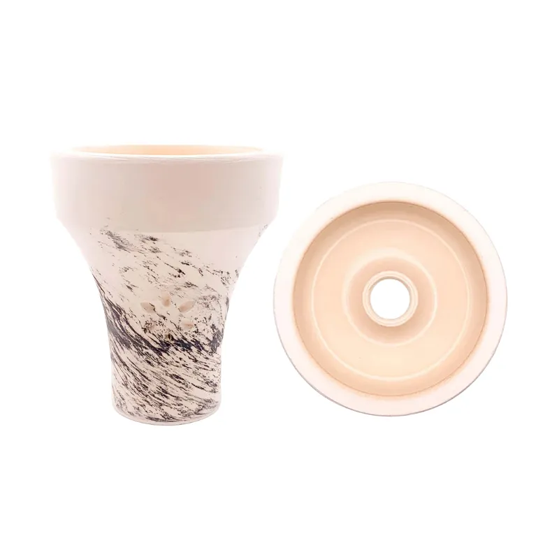 Cazoleta Solaris Prometheus phunnel de barro blanco con carga esmaltada