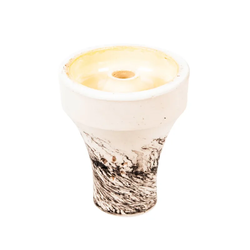 Cazoleta Solaris Prometheus phunnel de barro blanco con carga esmaltada