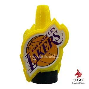 Boquilla personal 3D Lakers morada y dorada para cachimba