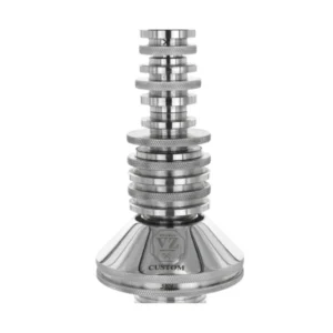 Cachimba VZ Hookah Custom Mini en acero inoxidable V2A con diseño modular y difusor regulable mastil