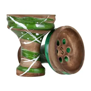 Cazoleta Conceptic Design Killer Green rusa de barro rojo tipo killer con 6 agujeros