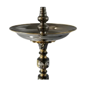 Cachimba El Nefes Raj Mahal modelo exclusivo de 72 cm fabricada 100% a mano en acero y latón con grabados manuales y diseño tradicional artesanal en The Good Shisha