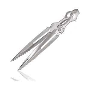 Pinzas daga Kunai 25 cm de acero para carbón