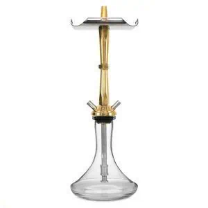Cachimba VZ Hookah Brass en latón premium con purga única y sonido de taser