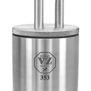Cachimba VZ Hookah Raido en acero inoxidable hecha a mano con número de serie y purga especial