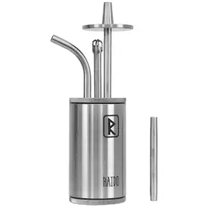 Cachimba VZ Hookah Raido en acero inoxidable hecha a mano con número de serie y purga especial