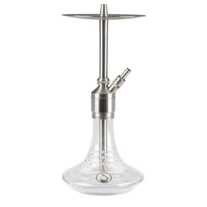 Cachimba Steamulation Prime V2A de 45 cm en acero V2A con difusor bloqueable base crystal