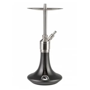 Cachimba Steamulation Prime V2A de 45 cm en acero V2A con difusor bloqueable base black