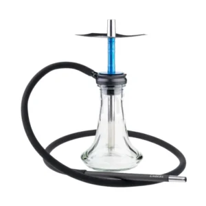 Cachimba Embery Mini Mono ucraniana fabricada en acero inoxidable y aluminio anodizado con novedoso sistema de purga integrado en la cámara, base, boquilla, plato, manguera de silicona y juego completo de gomas en The Good Shisha