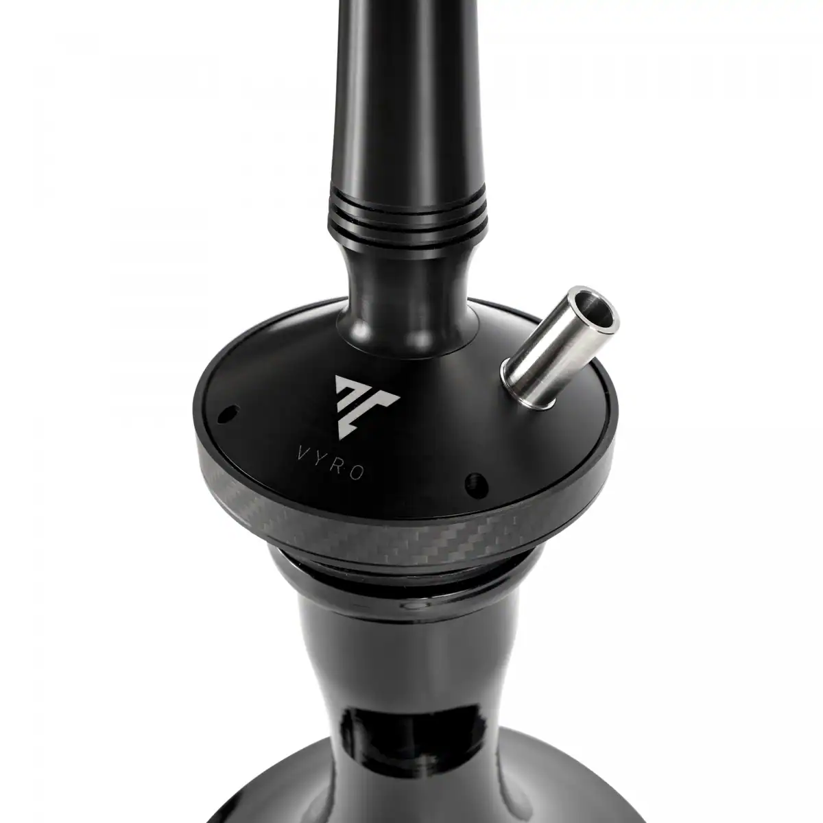 Cachimba Moze x Vyro Noir colaboración exclusiva con acero V2A, carbono y polioximetileno