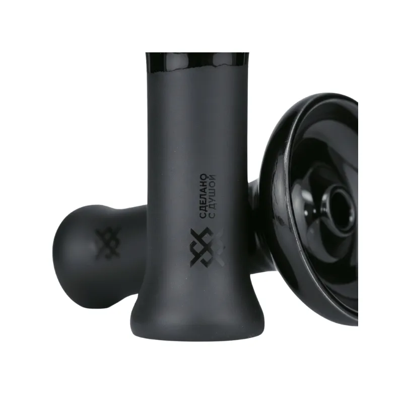 Cazoleta Oblako x Doosha Phunnel Black de barro blanco con esmalte único