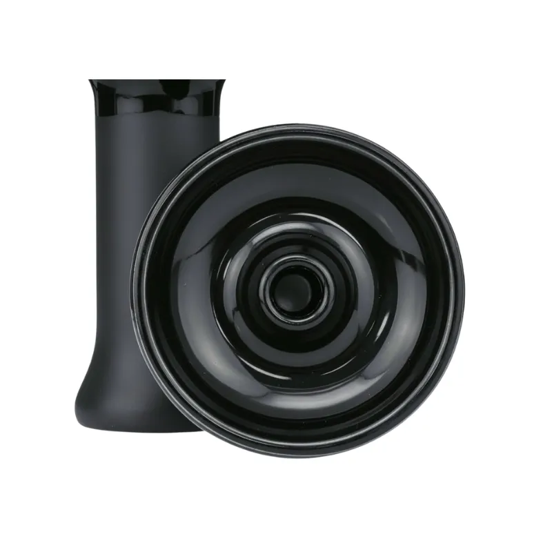Cazoleta Oblako x Doosha Phunnel Black de barro blanco con esmalte único