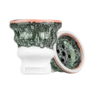 Pack cazoleta gestor calor con cazoleta Ferocious Granada y gestor de calor tipo Kaloud para mejor control del calor en sesiones de cachimba en The Good Shisha