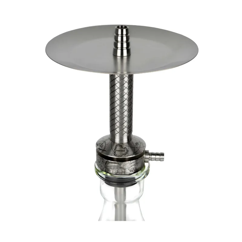 Cachimba Tortuga Fancy mini rusa de acero inoxidable V2A con grabado láser