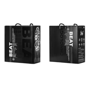 Cachimba Alpha Hookah Beat portátil de 30 cm con caja mochila y sistema de purga de 3 salidas