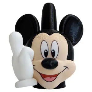 Boquilla personal 3D Mickey con orejas redondas