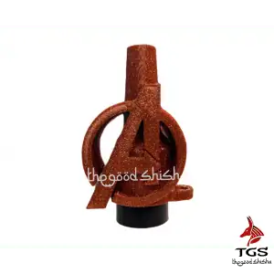 Boquilla personal 3D superhéroes con emblema en relieve