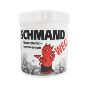 Polvo limpiador Schmand Weg para cachimba que elimina restos, olores y manchas de la base de cristal