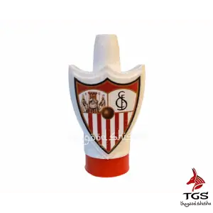 Boquilla personal 3D Sevilla con escudo rojiblanco