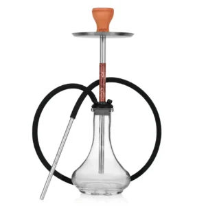 Cachimba Fox Hookah Little Stab portátil de 53 cm con base ancha