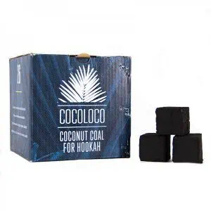 Carbón Cocoloco 26mm 1 kg natural de cáscara de coco para cachimba