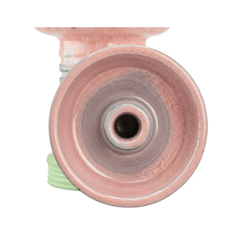 Cazoleta Berraca Grün Boomer Pink de barro verde para shisha